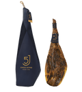 Cinco Jotas Acorn-fed 100% Ibérico Ham (Whole Bone-in Ham) 15-18 lb with Ham Holder + Jamon Knife Set | FREE SHIPPING!